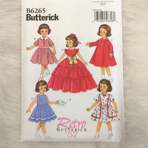 Butterick B6265 Retro 1957 clothes for American Girl Doll